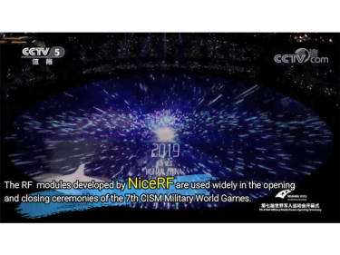 Die NiceRF-Technologie unterst&uuml;tzte die Er&ouml;ffnungs- und Abschlusszeremonie der 7. CISM Military World Games