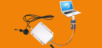 Anschlussplan des drahtlosen Datenübertragungsmoduls SV6500 und des Computers