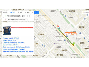 Test der tats&auml;chlichen &Uuml;bertragungsentfernung des Moduls nRF24L01+