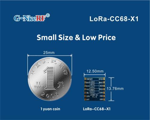Kleine Gr&ouml;&szlig;e und niedriger Preis: Neues LLCC68 LoRa-Funkmodul LoRa-CC68-X1