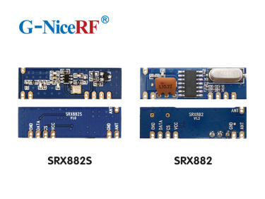 Unterschied zwischen den Superheterodyne-Empf&auml;ngermodulen SRX882S und SRX882