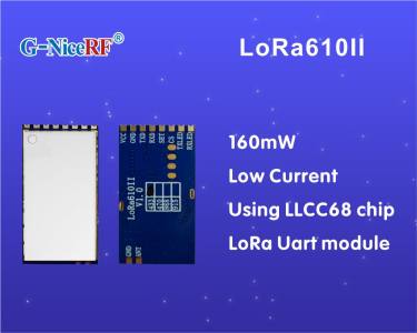 Neu: 160 mW Niedrigstrom-Uart-LoRa-Modul LoRa610II mit LLCC68-Chip