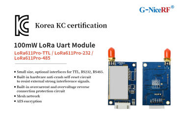 LoRa Uart-Modul LoRa611Pro-TTL, LoRa611Pro-232, LoRa611Pro-485 bestehen die KC-Zertifizierung