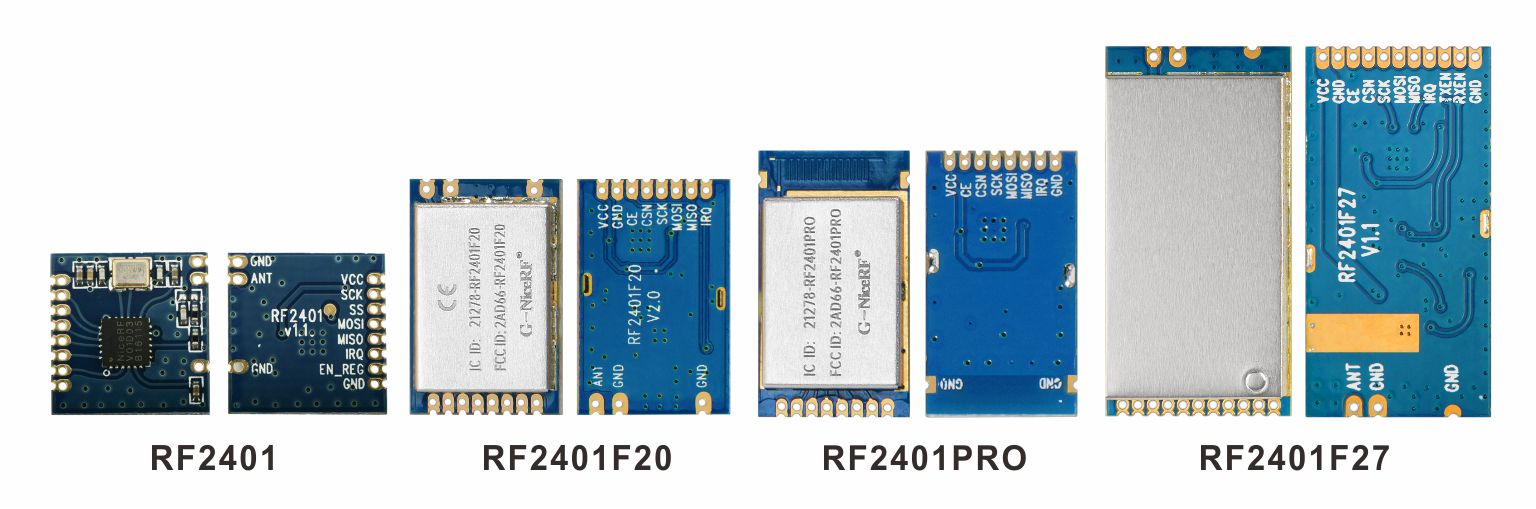 2,4-GHz-HF-Modul RF2401, RF2401F20, RF2401F27, RF2401PRO