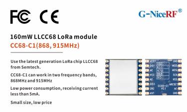 Das neue LLCC68 LoRa-Modul CC68-C1 besteht die CE-RED- und FCC-ID-Zertifizierung