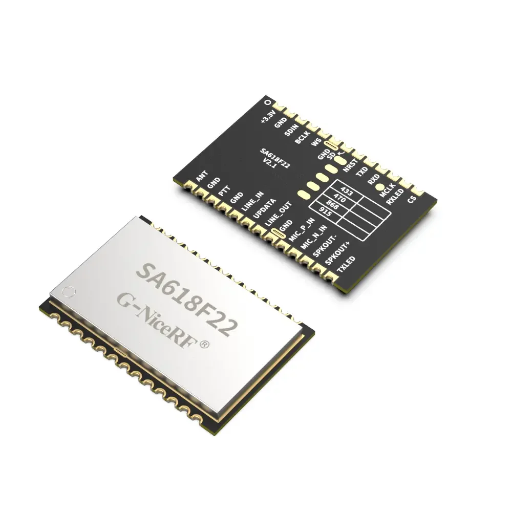 SA618F22: 160 mW 8K-Abtastrate, Vollduplex-Funk-Audio-Transceiver-Modul