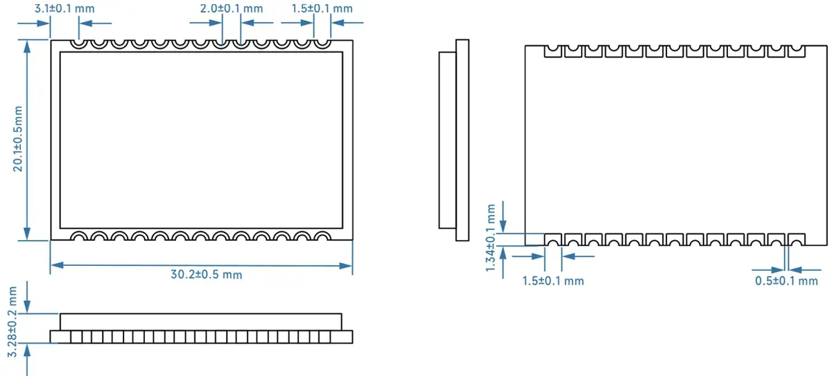 Vollduplex-Intercom-Modul SA618F22 Größe Vollduplex-Intercom-Modul SA618F22 Größe