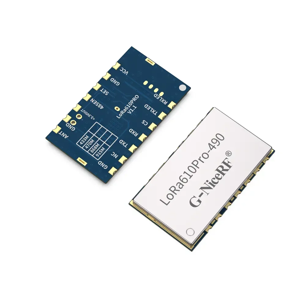 LoRa610Pro: KC/ANATEL-zertifiziertes, 100 mW gro&szlig;es, eingebettetes Uart-LoRa-Modul mit ESD-Schutz