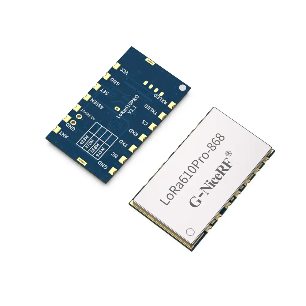LoRa610Pro: KC/ANATEL-zertifiziertes, 100 mW gro&szlig;es, eingebettetes Uart-LoRa-Modul mit ESD-Schutz