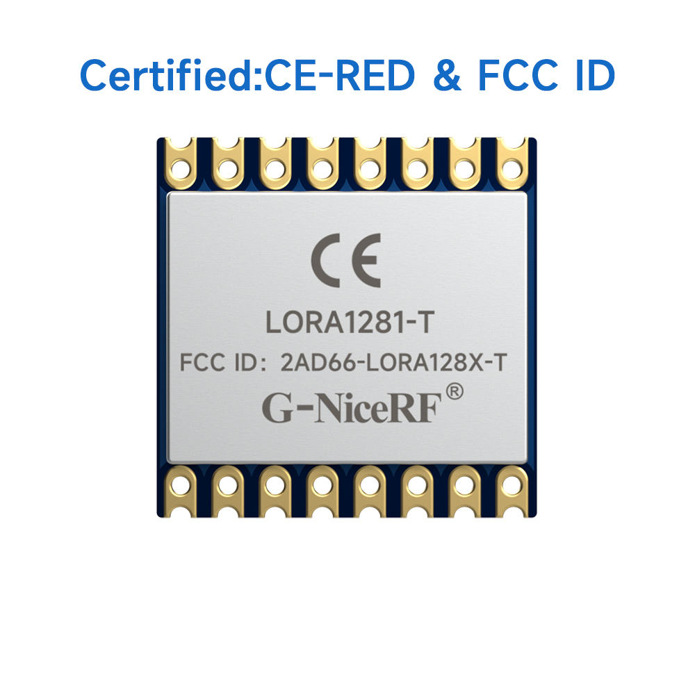 LoRa1281-TCXO: FCC ID&amp;CE-RED-Zertifizierung SX1281 2,4 GHz-zertifiziertes Modul unterst&uuml;tzt Ranging