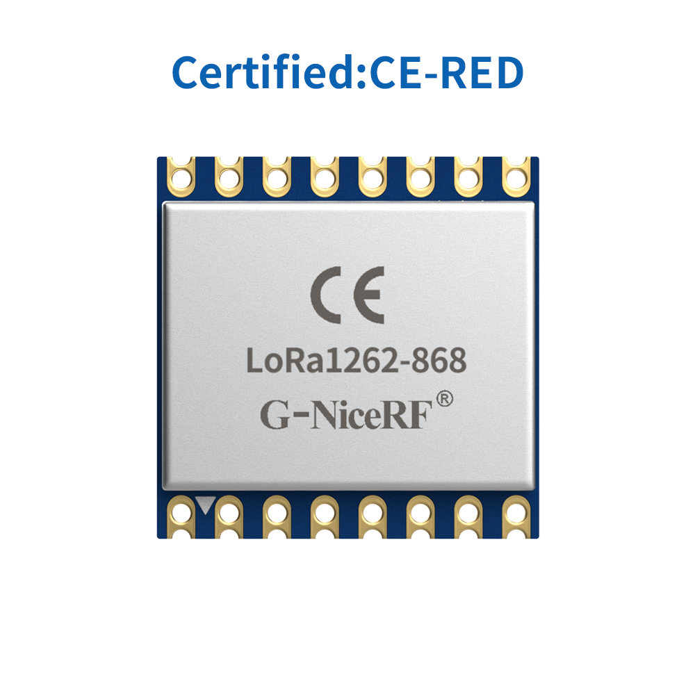 LoRa1262-868: SX1262 160 mW CE-RED-zertifiziertes 868 MHz LoRa-Modul mit TCXO