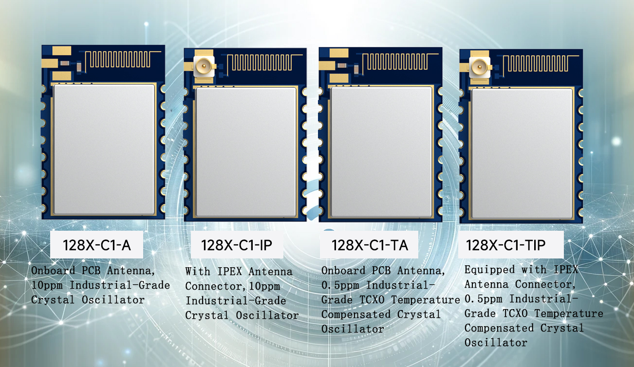 LoRa128X-C1-Serie: Hochempfindliche 2,4 GHz, IPEX/PCB-Antenne, LoRa-Module mit gro&szlig;er Reichweite