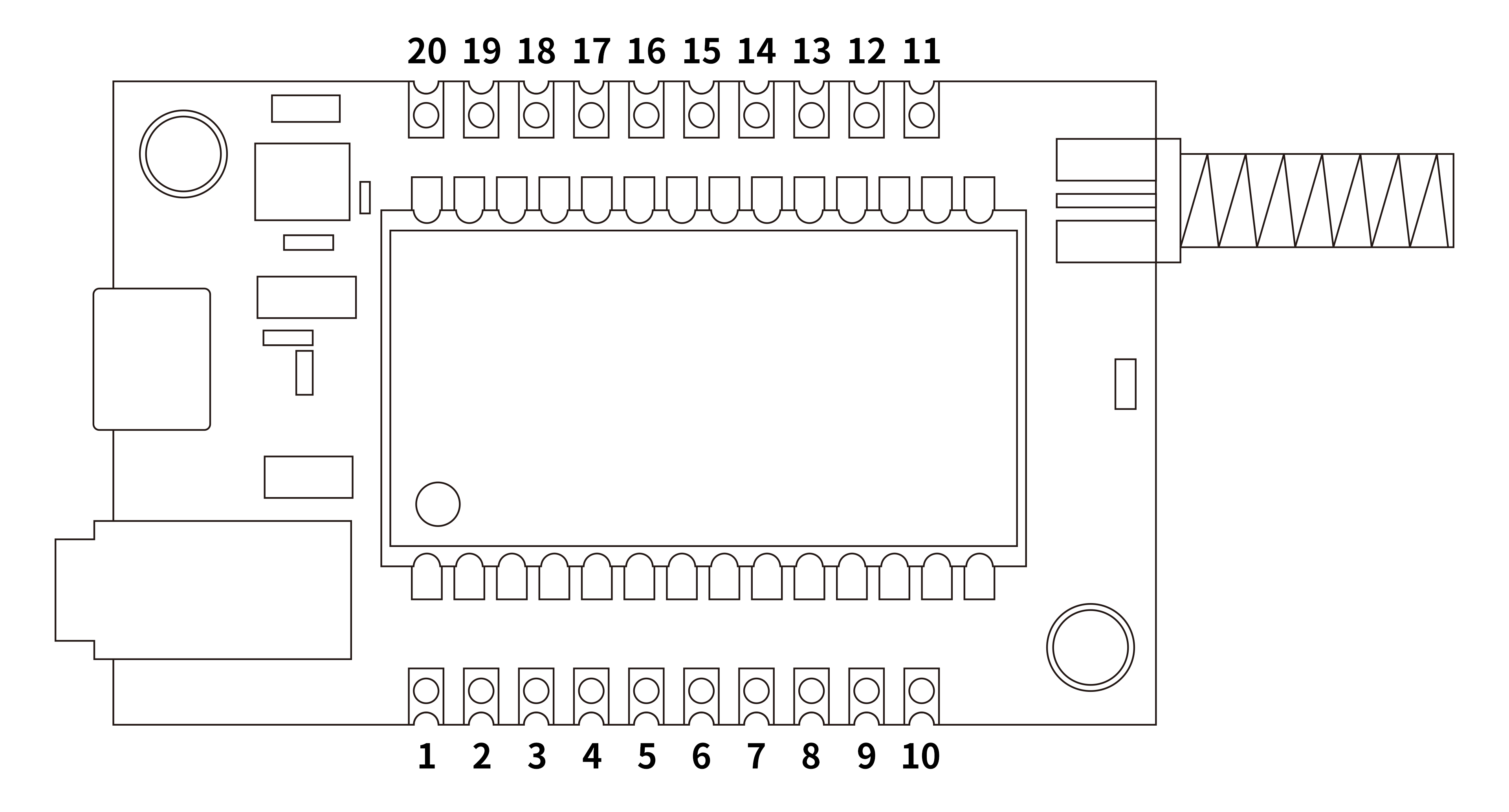 Pin-Belegung der Audiomodul-Empfangsplatine SA326F30 Pin-Belegung der Audiomodul-Empfangsplatine SA326F30