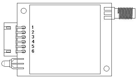 Pin-Belegung des Funkmoduls LoRa6100Pro