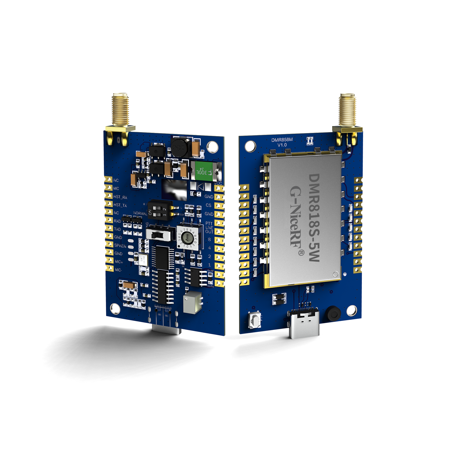 DMR858M: DMR Dual Time Slot Analog-Digital Integriertes 5W Walkie-Talkie