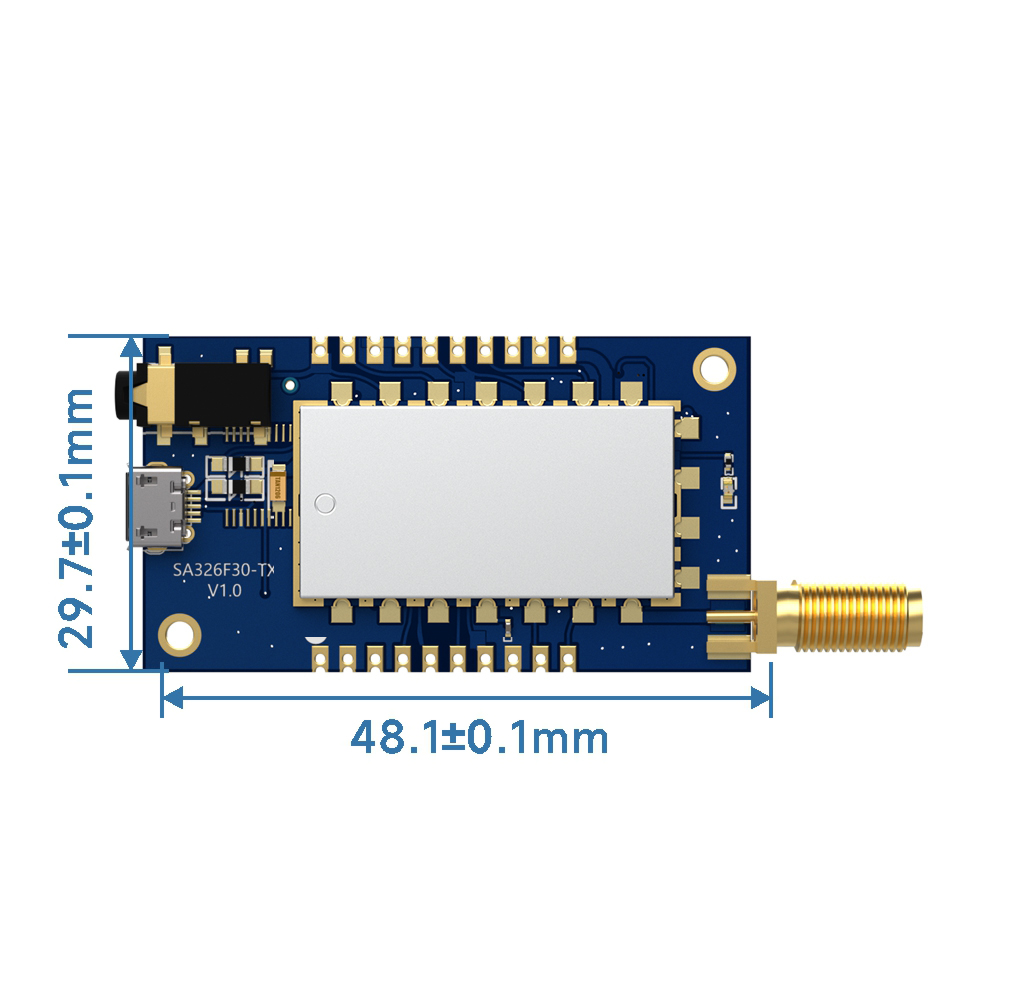 SA326F30: Drahtloses Audiomodul mit geringer Latenz und 48K-Abtastrate