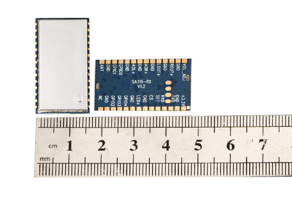 Anwendung von Modulen zur drahtlosen Audio&uuml;bertragung &uuml;ber gro&szlig;e Entfernungen in drahtlosen Lautsprechern